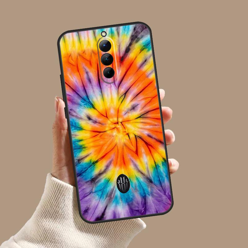 Rainbow Spiral Tie Dye Case For ZTE Nubia Red Magic 10 10S 9S 8S 8 9 11 Pro Plus 6 7 6S 7S Pro 5G 6R 10 Air Cover