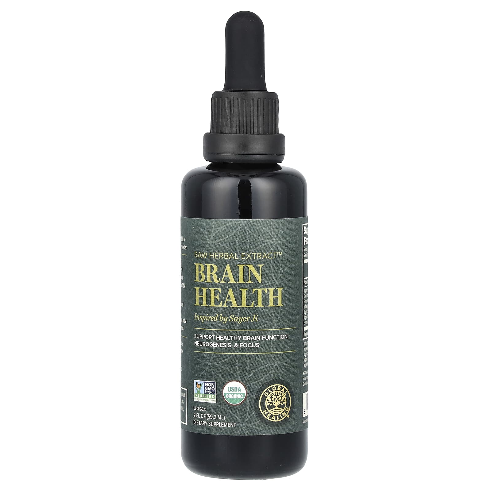 

Raw Herbal Extracts, Brain Health, 59.2 Ml (2 Fl Oz)