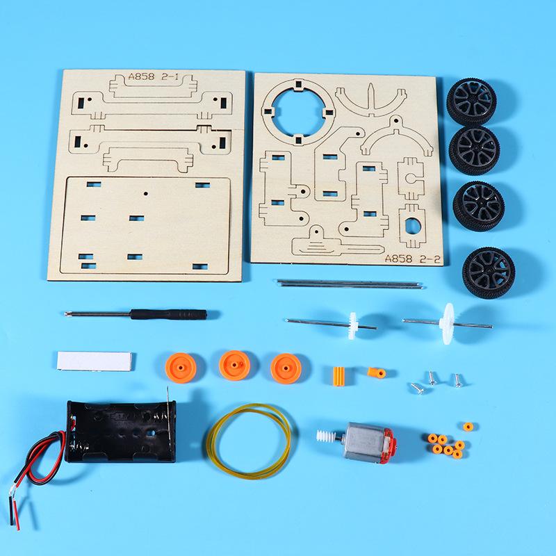 DIY Battlefield Radar Vehicle Model STEAM Electric Educational Kit 3D Assemble Kids Puzzle Scientific Fun Creative Toy Gift