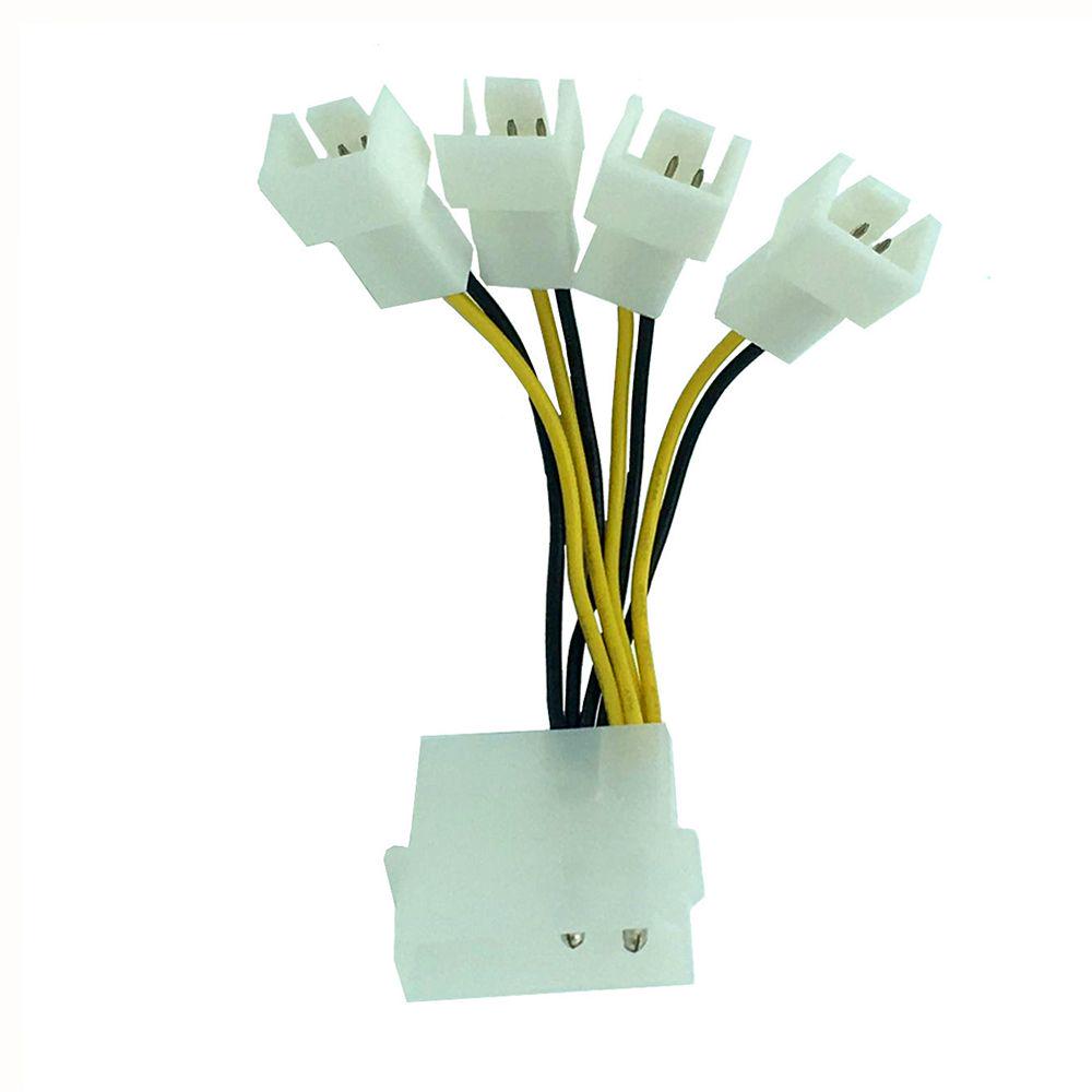 SATA 4Pin на 3Pin PC компьютера вентилятор Splitters проволока ведущий адаптер кабель удлинительные кабели – купить по низким ценам в интернет-магазине Joom