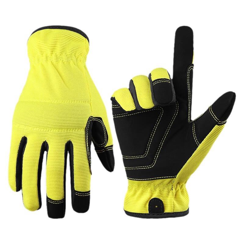 OLOMM Wear-Resistant Touchscreen Work Gloves M-XL
