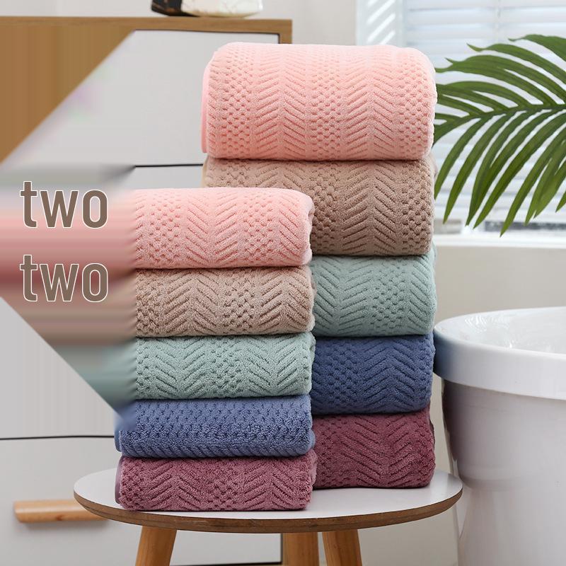 Super Soft Absorbent Wheat Ear Pattern Beach & Bath Towel for Hotel & Home