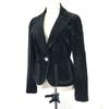 SONIA RYKIEL Velour Tailored Jacket Women’s M Black Sample(USED)