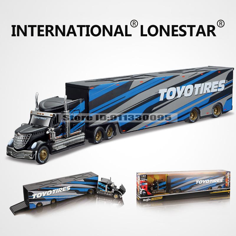 Maisto 1:64 MACK Anthem LoneStar UP Transport Casting Manufacturing Trailer Model Simulation Model Alloy Car Collection