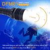 SecurityIng DFM01 1800LM 5 Modes Light Scuba Diving Flashlight for Diving with Magnetic Rotary Switch