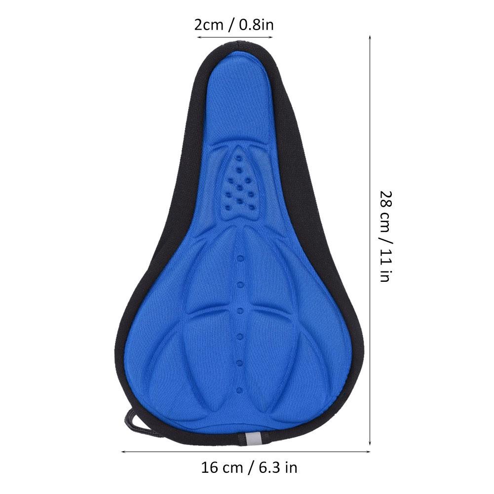 3D Mountain Road Bike Breathable Soft Seat Saddle Cover (Black)