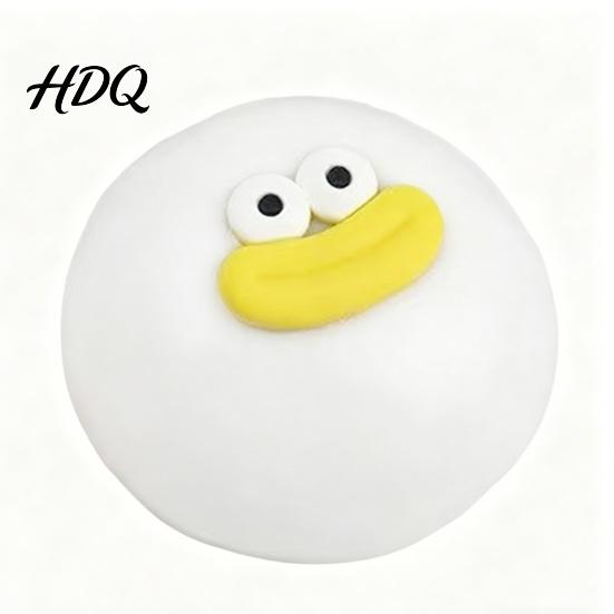 Anti-stress Toy Cartoon Sausage Mouth Stress Ball Big Eyes Steamed Bun Fidget Squeeze Soft Stretchy Decompression Dumpling Desk Portable Reliever