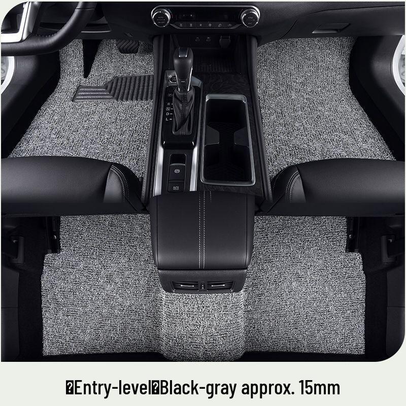 BYD Yuan UP Car Mats: Silk Loop Driver's Seat & Rear Floor Mats, Upper Carpet, Thickened Single Piece