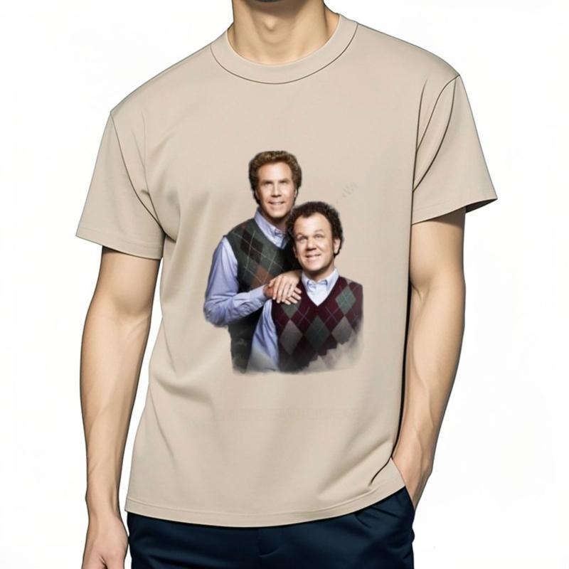 Man T-shirt O-neck T-Shirts Step Brothers T-Shirt Graphics T-Shirt Sports Fan T-shirts Male Tops T-Shirts For Men Rock T-shirt