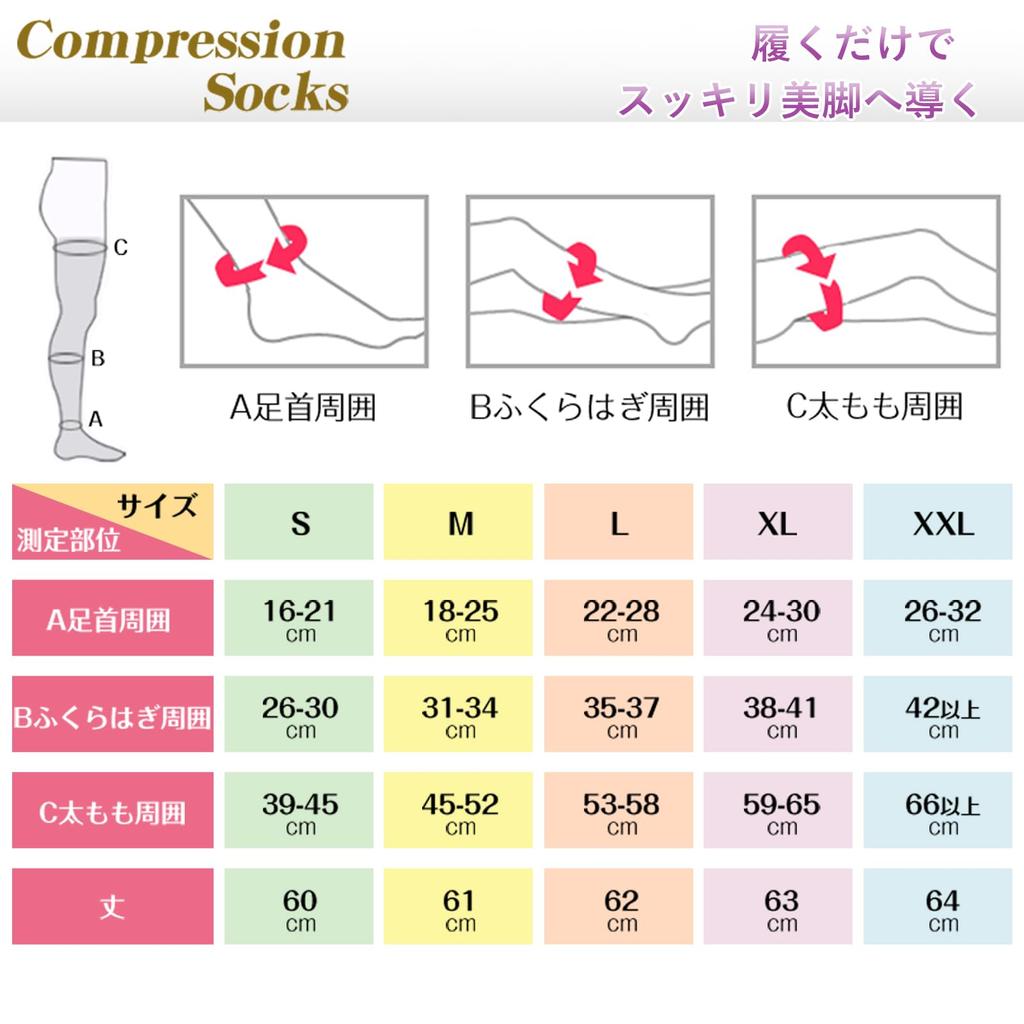 Compression Elastic Above the Beautiful Graduated Leg For Standing Toe Cap [SHUIII] Socks, Stockings, Knee, Legs, Compression, Compression, Anti-Slip