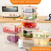 Vacuum Fresh-keeping Box Refrigerator Sealed Canister Microwavable Transparent Food Storage Container Kitchen Organizer Bento
