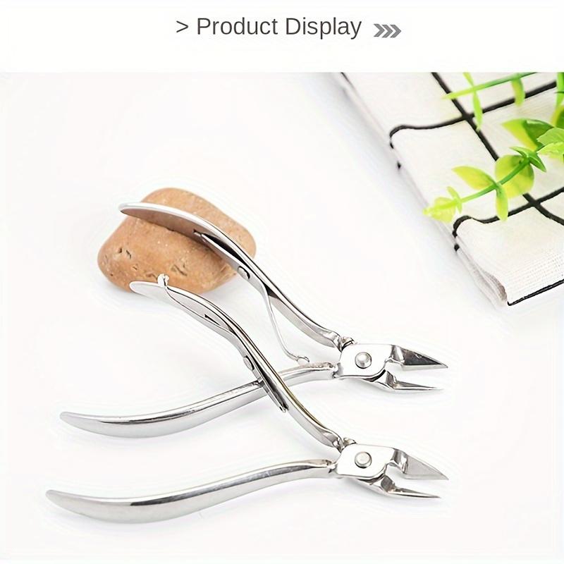 1pc Professional Stainless Steel Cuticle Nippers, Precision Manicure & Pedicure Tool, Safe Cuticle Removal, Nail Care & Grooming, Unscented