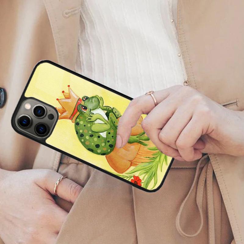 mushroom frog Cartoon Magnetic Phone Case For APPLE iPhone 17 Air 16 14 13 12 Pro Max 15 Plus Wireless Charge With MagSafe Cover