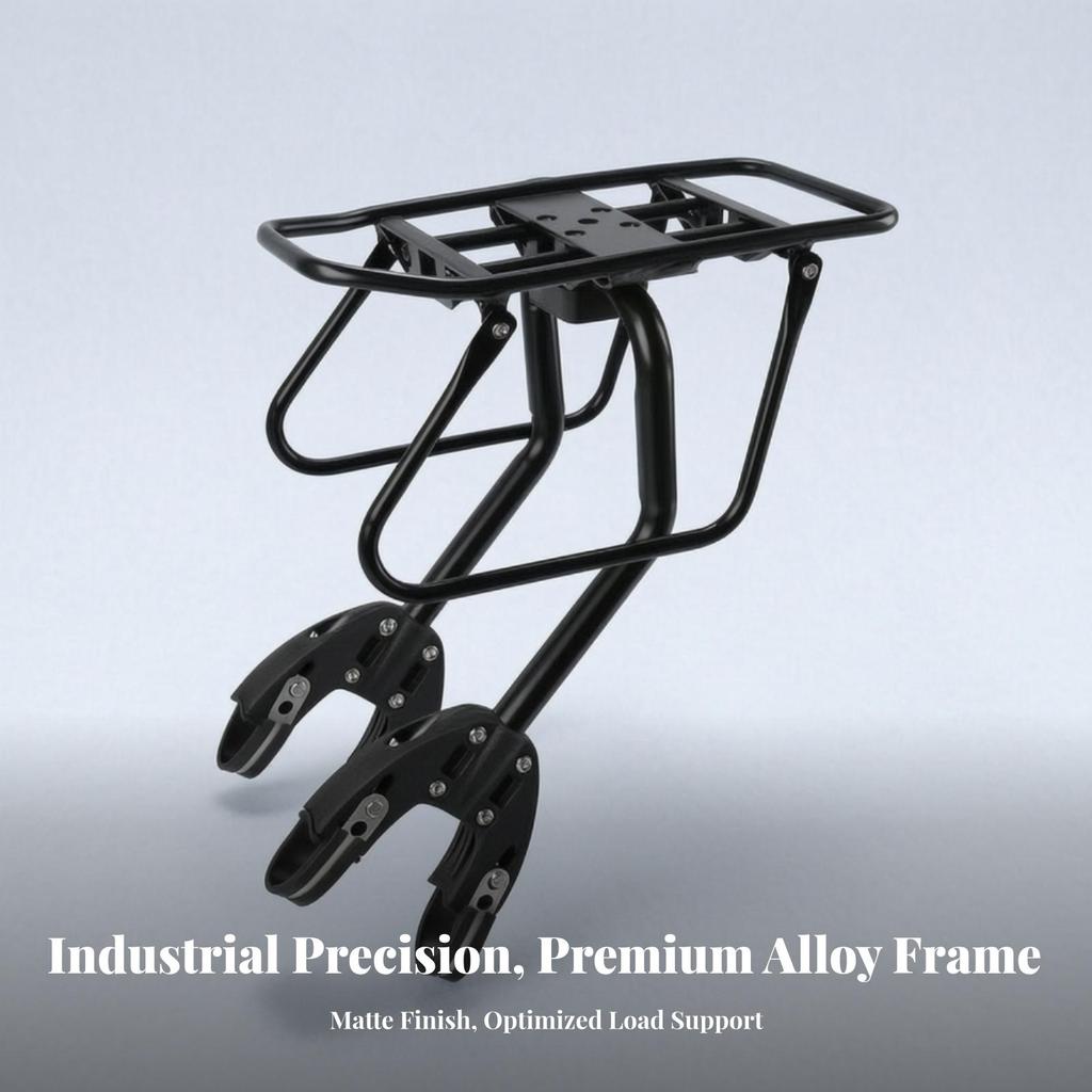 Rear Rack with Side Guard Rails Universal Bike Luggage Carrier Heavy-Duty
