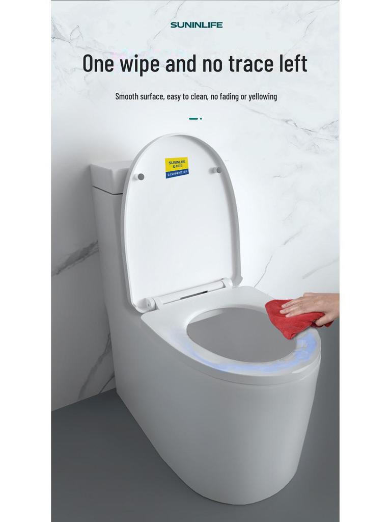 Housse de siège de toilette universelle à installation rapide et à descente lente - Accessoires épais et adaptés à la maison