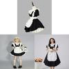Japanese Anime Cosplay Maid Costume With Ruffle Edge For Girls And Teens