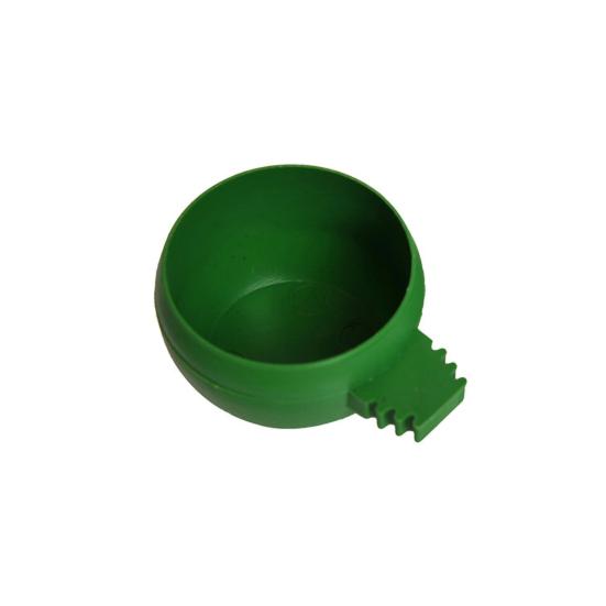 

Bird Bowl Round Innoxious Plastic Practical Bird Feeder for Parrot S зелёный