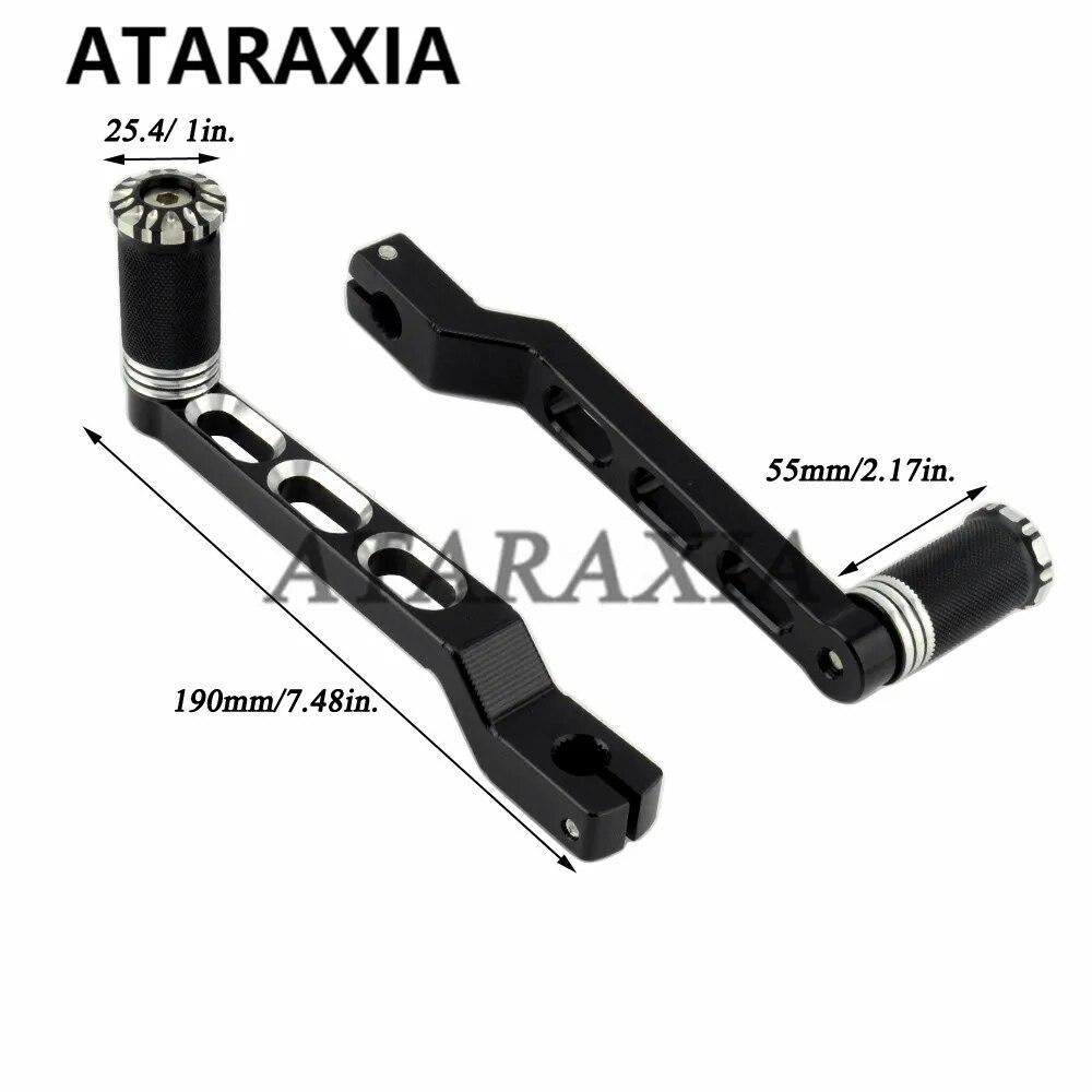 Motorcycle Left Heel Toe Shift Lever Pedal Shifter Pegs For Harley Touring Road King 1988-2018 Softail 1986-2017 Foot Peg Rest