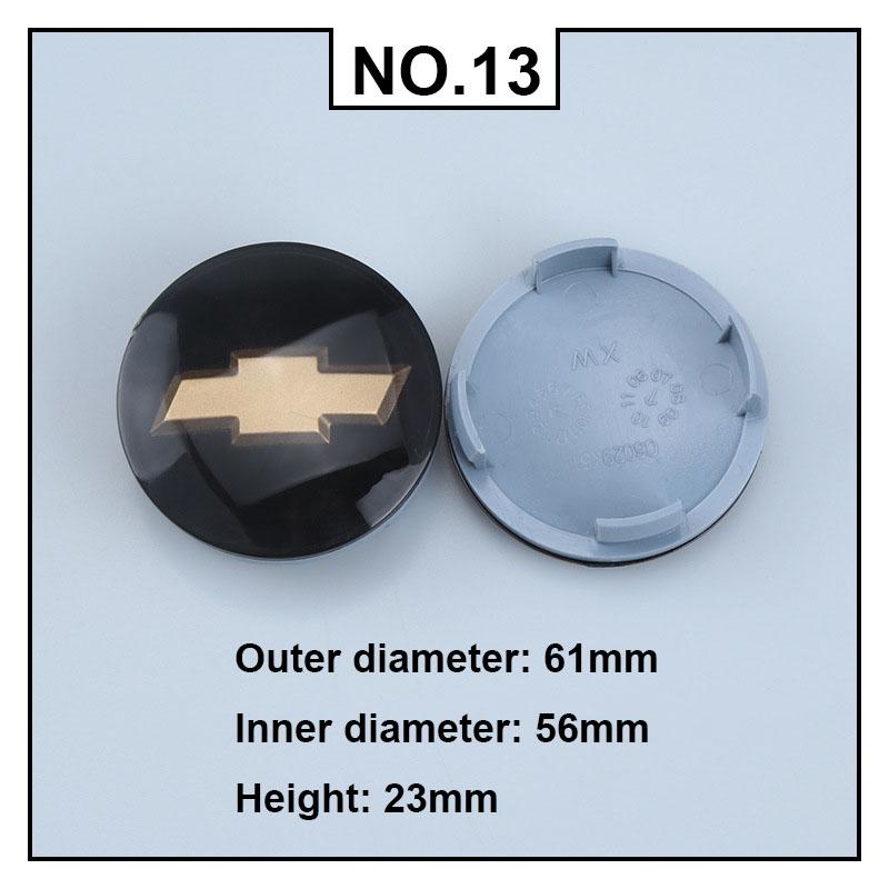 4PCS Car Wheel Center Covers Hub Caps Badge for Chevrolet Malibu AVEO Corvette CRUZE EQUINOx IMPALA LACETTI TRAX ORLANDO Sail