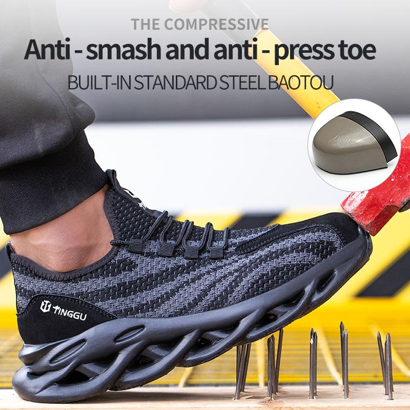 Work Sneaker Men's Indestructible Steel Toe Work Shoes Safety Boots Man Shoes Anti-puncture Working Shoes For Men Dropshipping