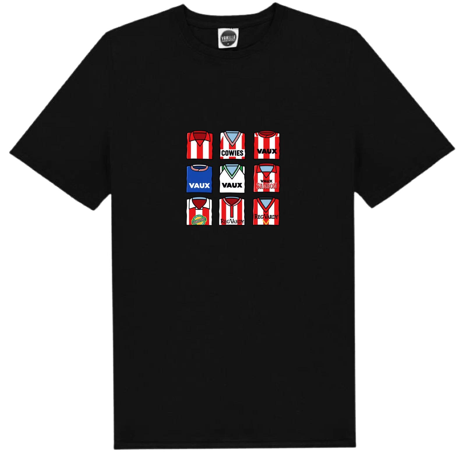 Sunderland FC T-Shirt Shirts Of The Past Shirt Mix Style Logo Shirt Fan Art 4XL