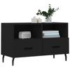 VidaXL TV Stand Black 80x36x50 Cm Engineered Wood 828989