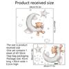 New Style Wall Sticker with Cartoon Bear, Moon, Cloud and Star. Decoration Decal for Bedroom and Children's Room Background Wall