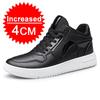 COZOK Elevator Shoes for Fashion Men Black Casual Sneakers Men Invisible Height Increase Sneakers Men Breathable Lift Shoes 8 CM
