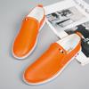Personality Casual Mens Loafers Lightweight Leather Mens Slip on Flats Elegantes Minimalist Shoes Men Breathable Driving Shoes