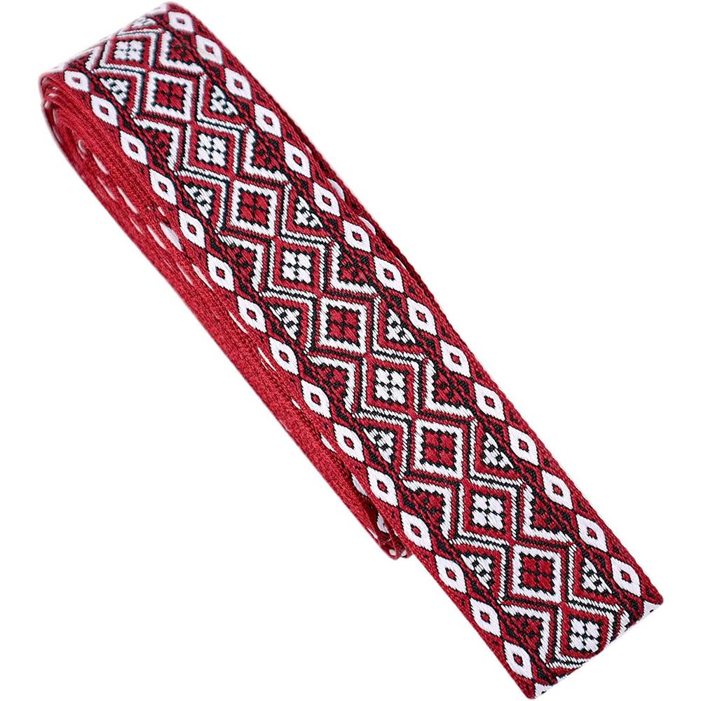 2M Colorful Jacquard Ribbon Trim Embroidered Lace Fabric Decoration Accessories