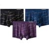Jianjiang 60s Men's Underwear, Modal Underwear for Men, 5A Antibacterial Boxer Briefs, Breathable Four-Corner Printed Underwear, 3-Pack