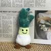 Cute Plush Vegettable Keychains Kawaii Design  Pepper Garlic Green Onion Shape Keychain Charm Backpack Accessories Toy Gifts