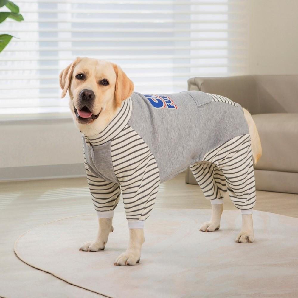3XL- 8XL Large Dog Clothes Big Dog Full Cover Jumpsuit Pajamas Samoyed Labrador Golden Retriever Outfit Long Sleeve Bodysuit