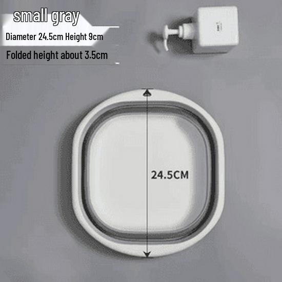 Portable Rectangular Foldable Washbasin for Dorm, Baby, Travel & Household Use