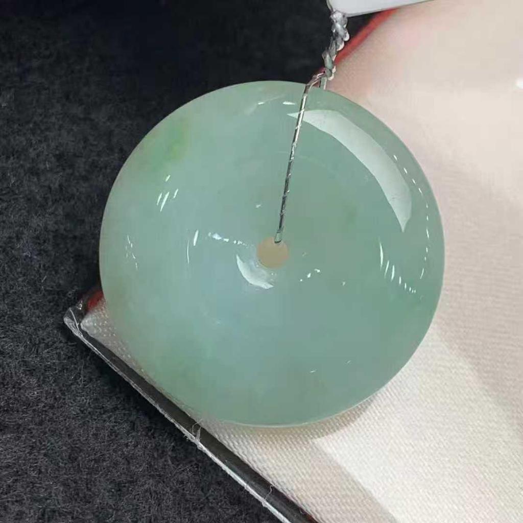 Authentic Natural Jade Ping'an Buckle Pendant for All Ages