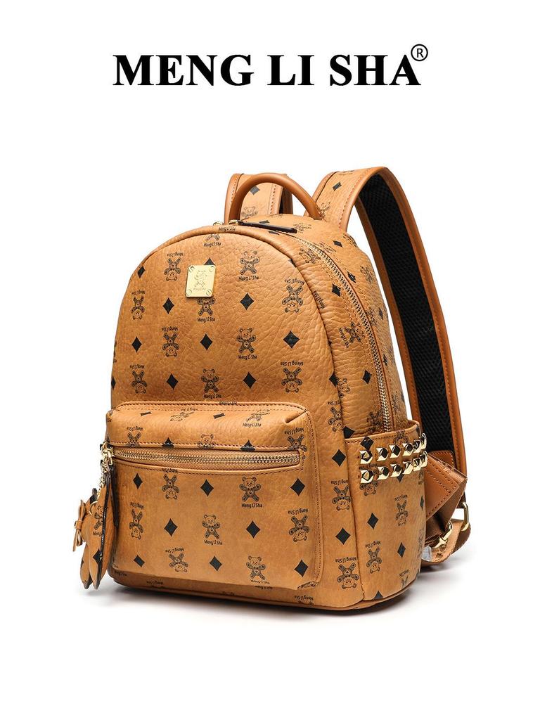 Hochwertiger Leichter Damen Mode Niet Rucksack für Herbst/Winter