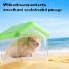 Hamster Badhaus Form Klar Sichtbar Rennmaus Zwerghamster Sandbad Behälter Box Kleintiere Badezimmer Toilette Hamsterkäfig Zubehör