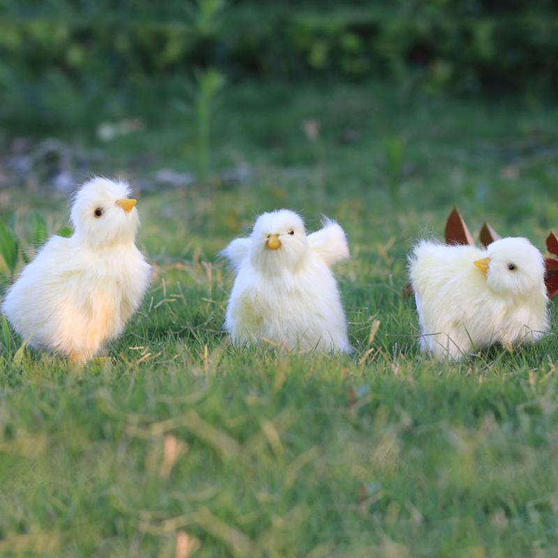 Realistic Chick Decoration Animal Doll Simulation Chick For Children Cognition Chicken Model Soft Plush Toy Gift