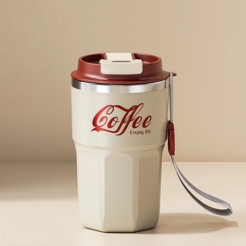 Portable Double-Walled Milk Coffee Cup 304 Stainless Steel Sealed Thermos Mug Insulated Leak-proof Drinking Cup Boys Girls