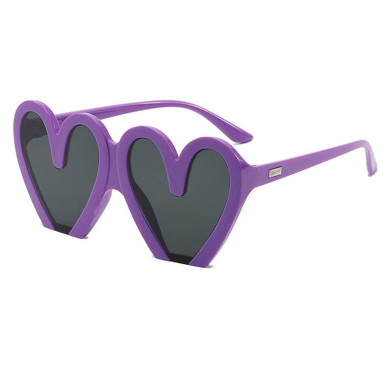 X1222 Unisex Heart-Shaped Trendy Sunglasses