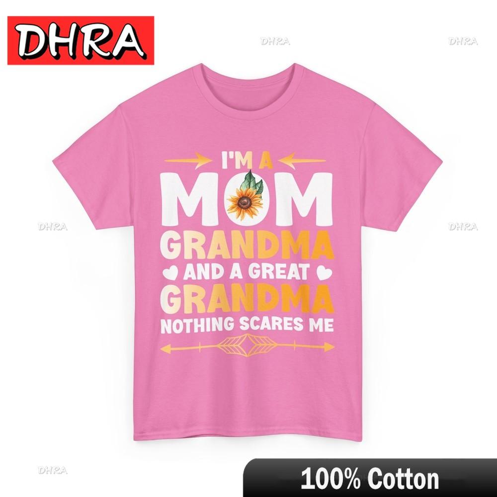 Granny Shirt Im A Mom Grandma and A Great Grandma Nothing Scares Me Shirt Tshirts Edgy Unique Funny Top Vintage Chic Tshirts