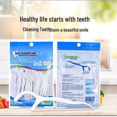 Portable Disposable High-Elasticity Dental Floss Picks for Oral Care
