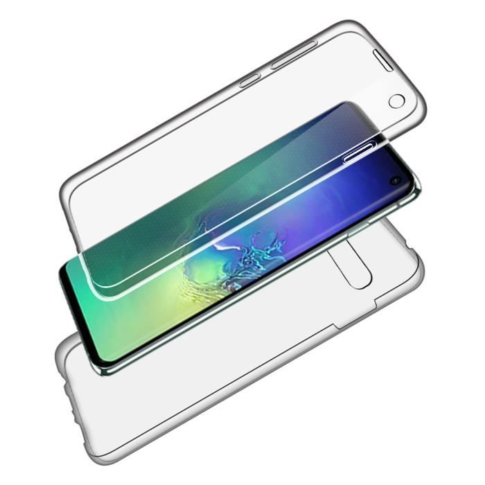 Coque pour samsung galaxy s10 - sdtek - silicone 360 degres protection