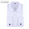 Men's Long-sleeved Shirt, French Shirt, Men's Large Size White Shirt, Men's Formal Wear, Free Cufflinks, Large Size Men's