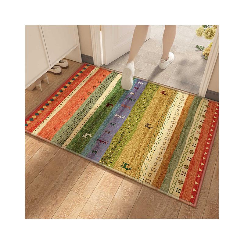 American Light Luxury Home Floor Mat Household Water-Absorbing Non-Slip Crystal Velvet Floor Mat Entrance Door Dirt-Resistant And Easy To Take Care Of