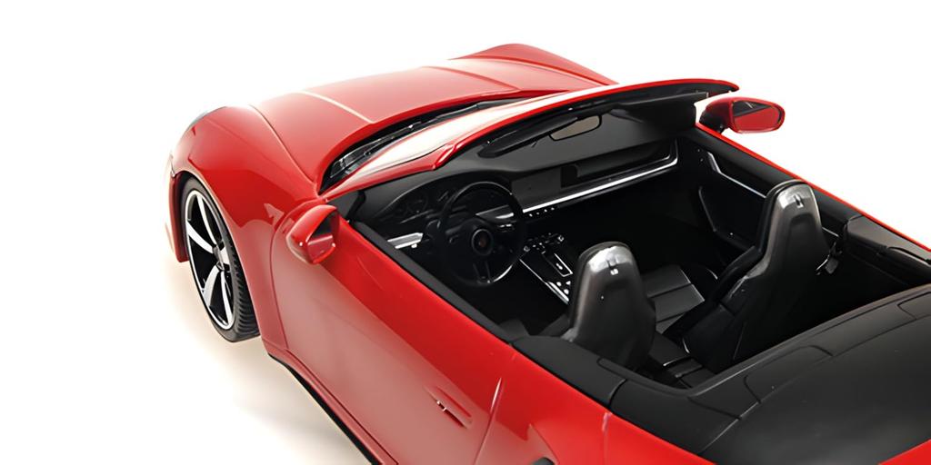 MiniChamps 1/18 Porsche 911 (992) Turbo S Cabriolet 2020 Red MINICHAMPS Turbo S Cabriolet Die-Cast Car