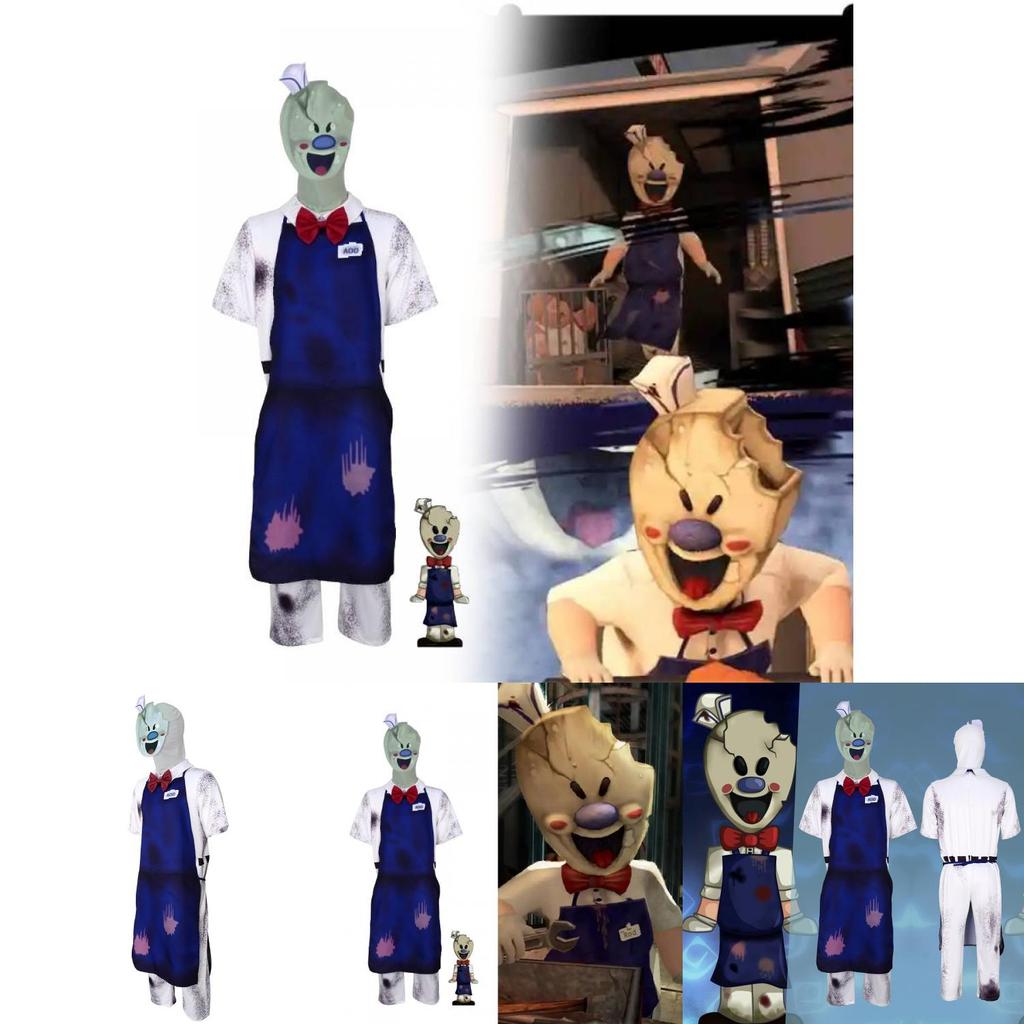 Bâtonnet de Glace d'Halloween Déguisement Cosplay Pour Jeunes Unisexe Tenue de Spectacle sur Scène