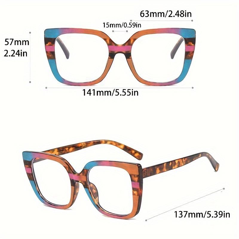 Ladies' Large Frame Square Glasses Suitable for Daily and Formal Occasions Fashionable Unisex Glasses