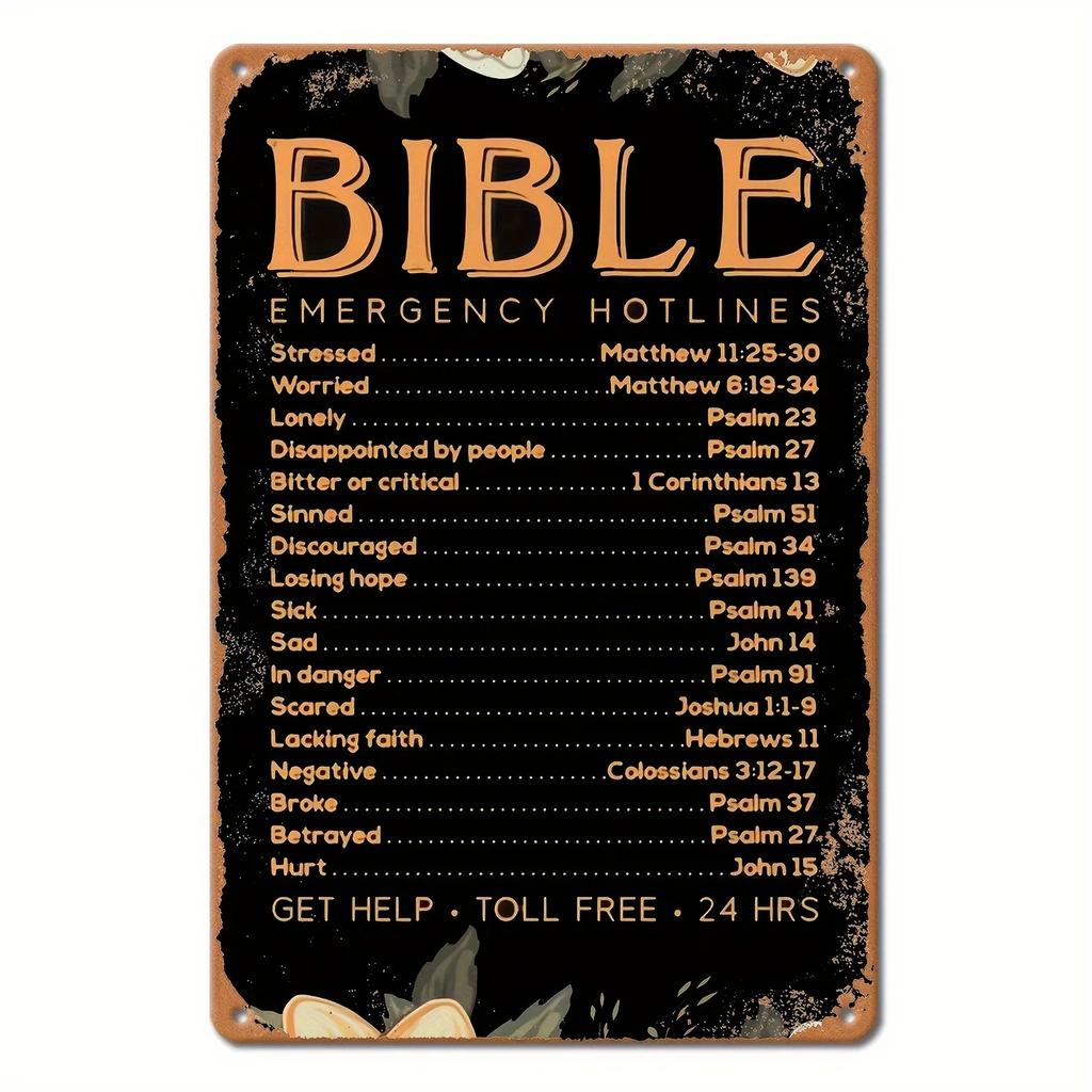 Vintage Metal Tin Poster Dear God Psalm Bible Metal Tin Signs Posters Plate Religious Home Decoration for Cafe Clubs Home Church