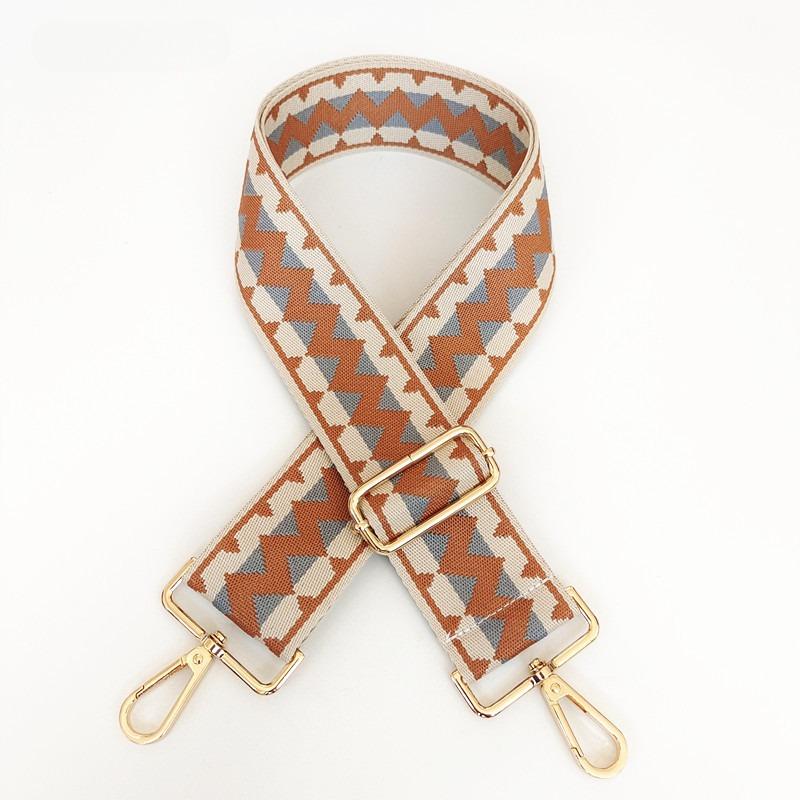 New Bag Accessories with One Shoulder Oblique Span To Reduce The Burden Wide Bag Belt Ethnic Style Color Extended Backpack Belt